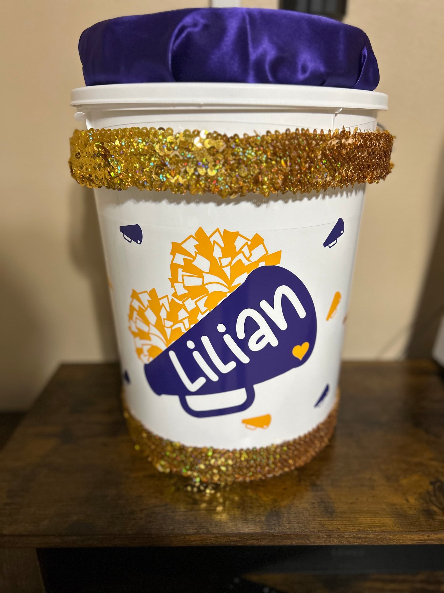 Personalized Cheer Bucket (5 gallon)