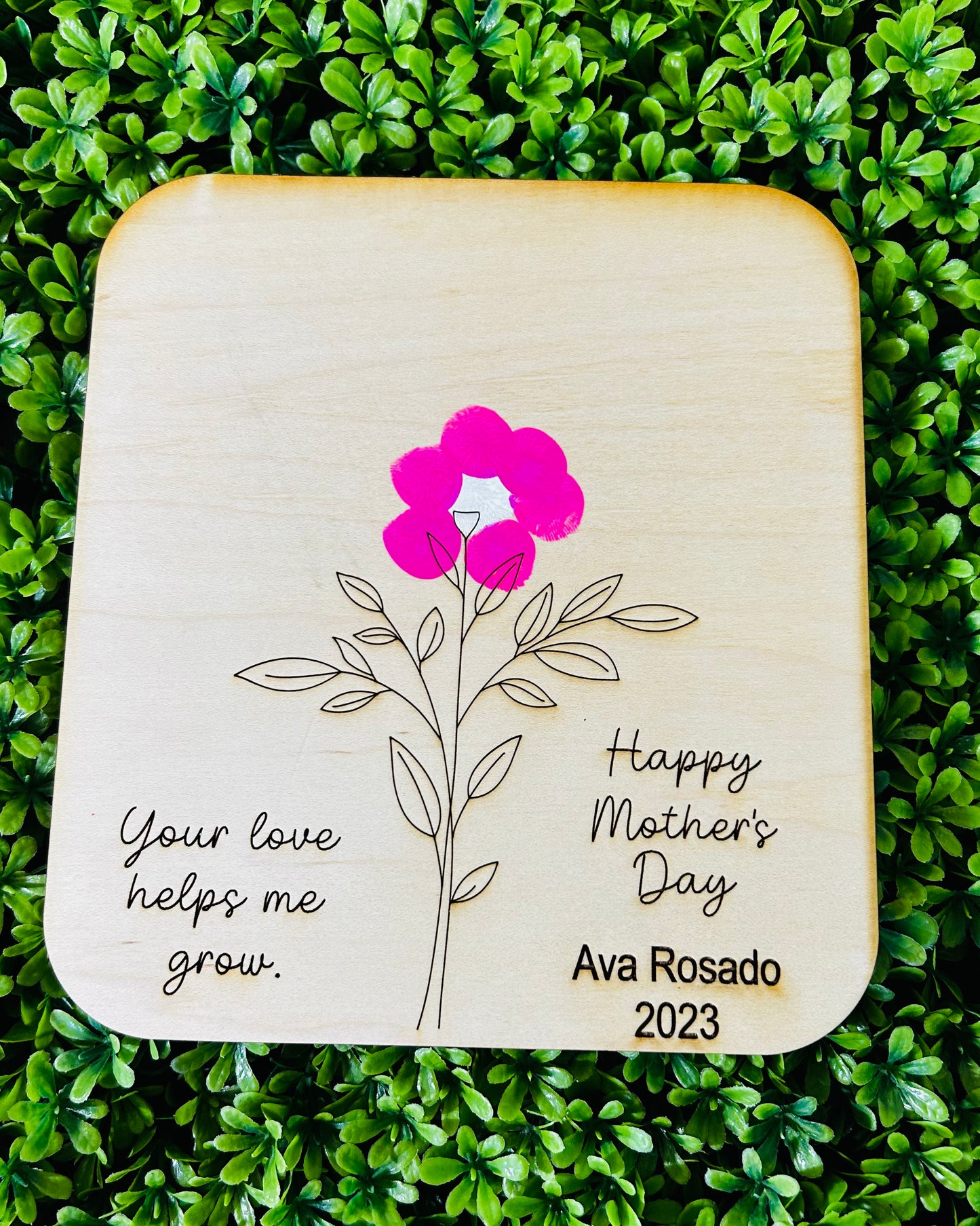 Personalized DIY Handprint sign