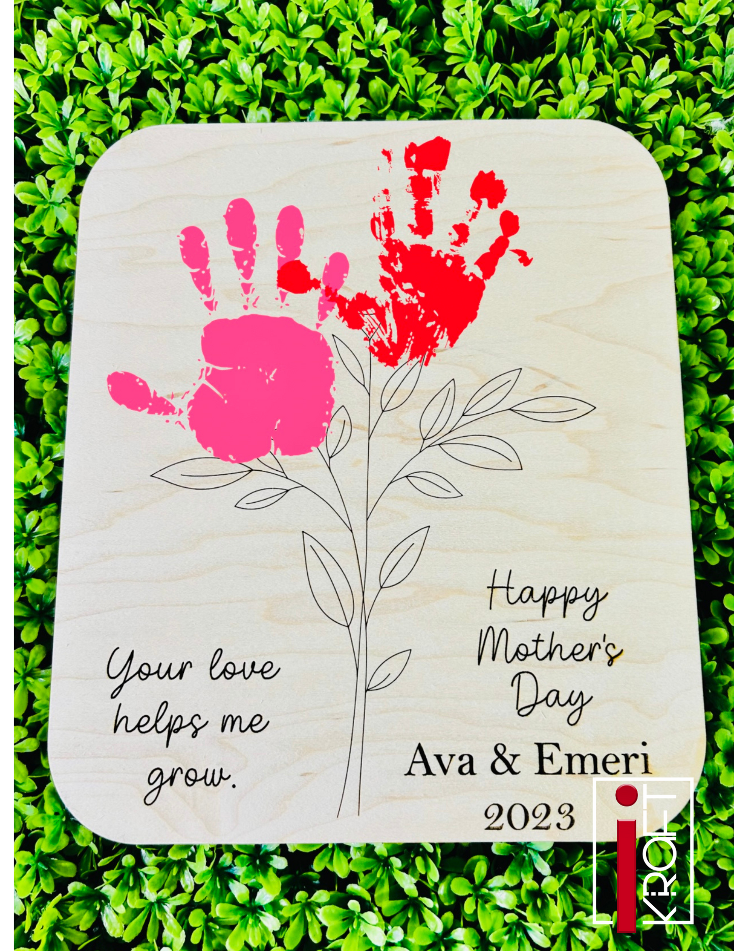 Personalized DIY Handprint sign