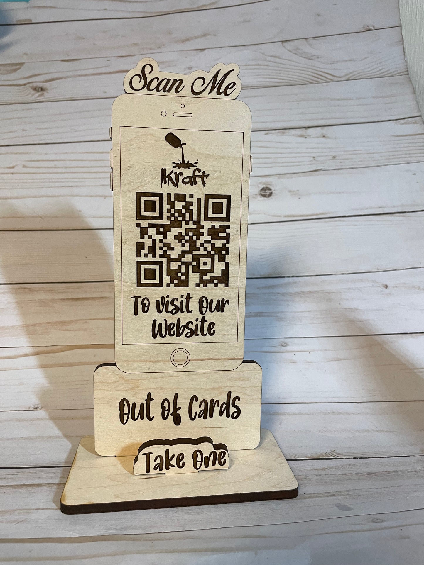 Business Card/Scan Me Stand