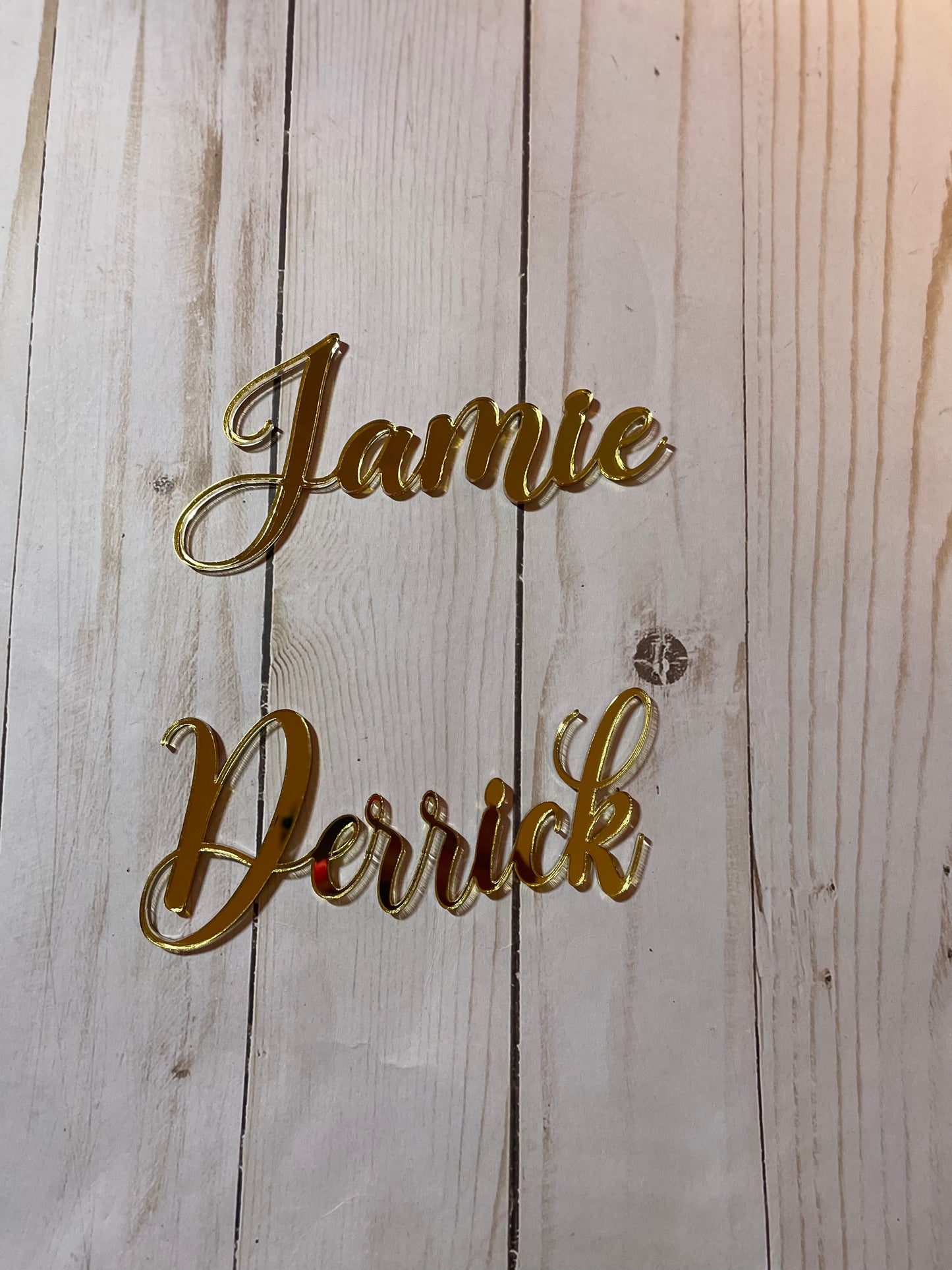 Acrylic Name Place Settings