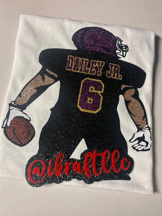 Custom Glitter Sport T-Shirt