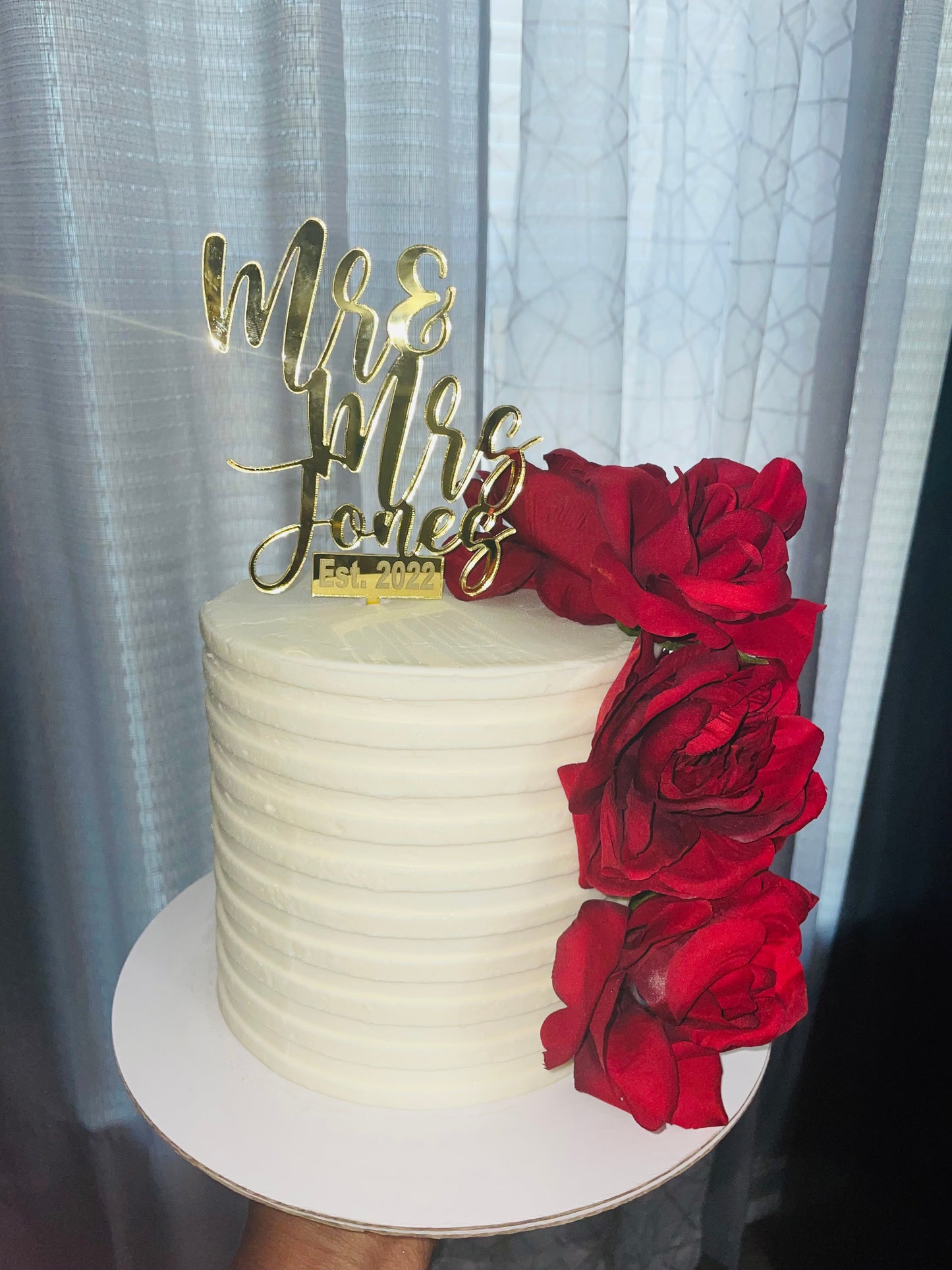 Acrylic Custom Cake Topper (Stick)