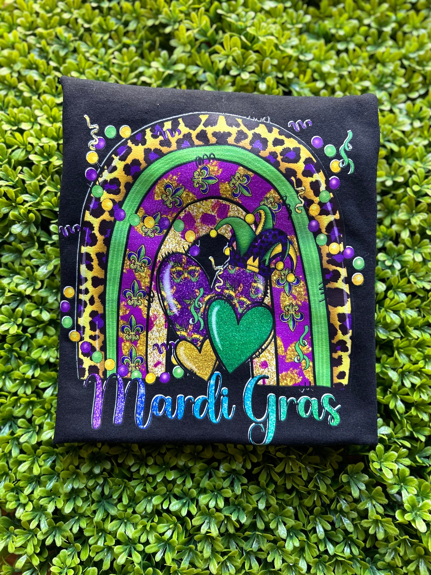 Mardi Gras Rainbow Style Tee