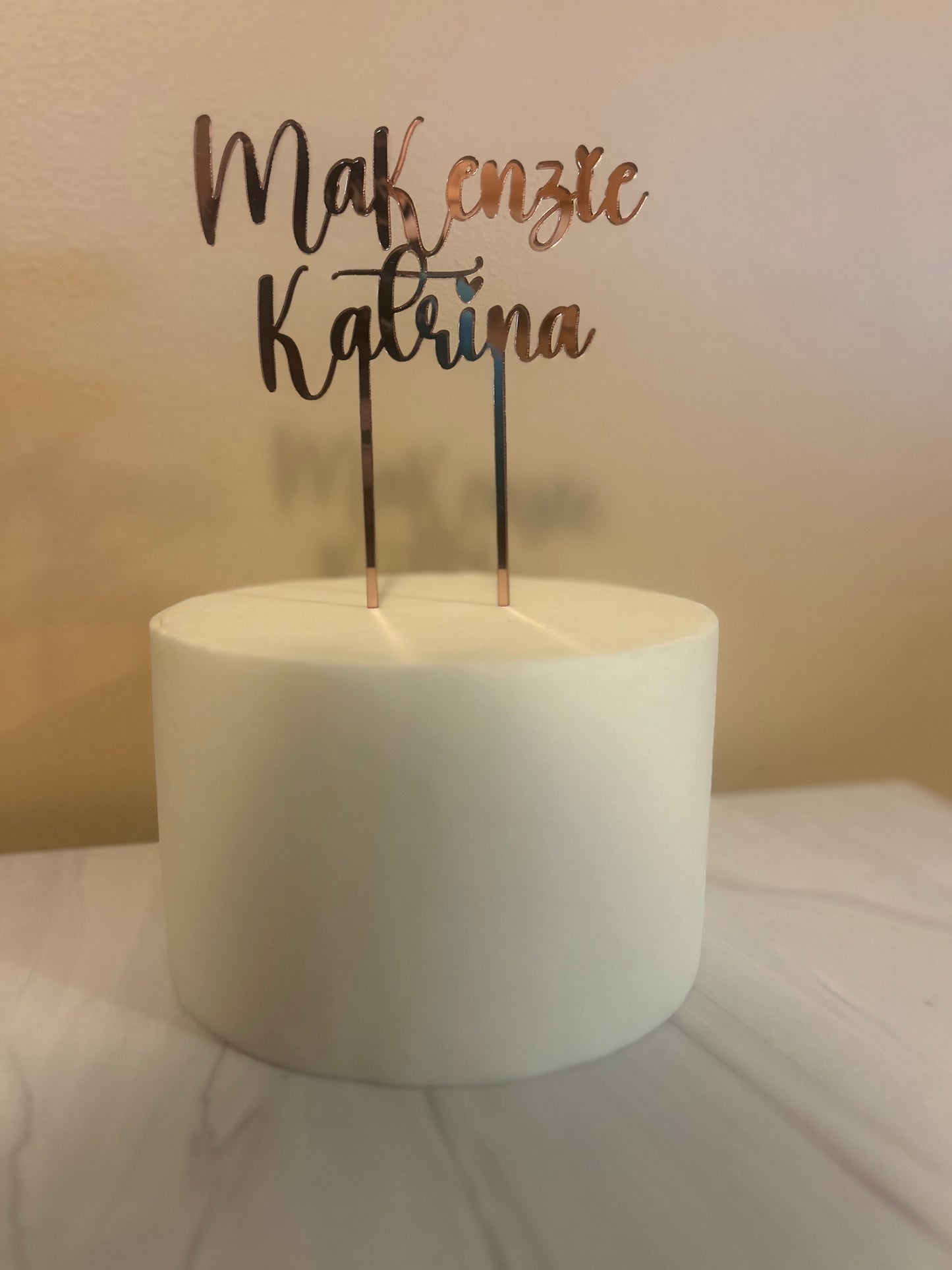 Acrylic Custom Cake Topper (Stick)