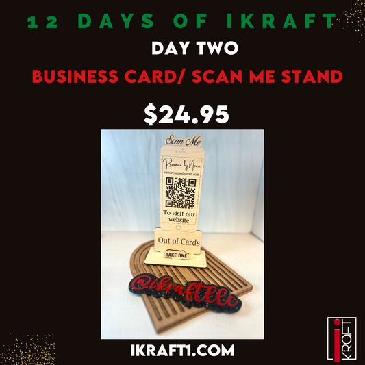 Business Card/Scan Me Stand