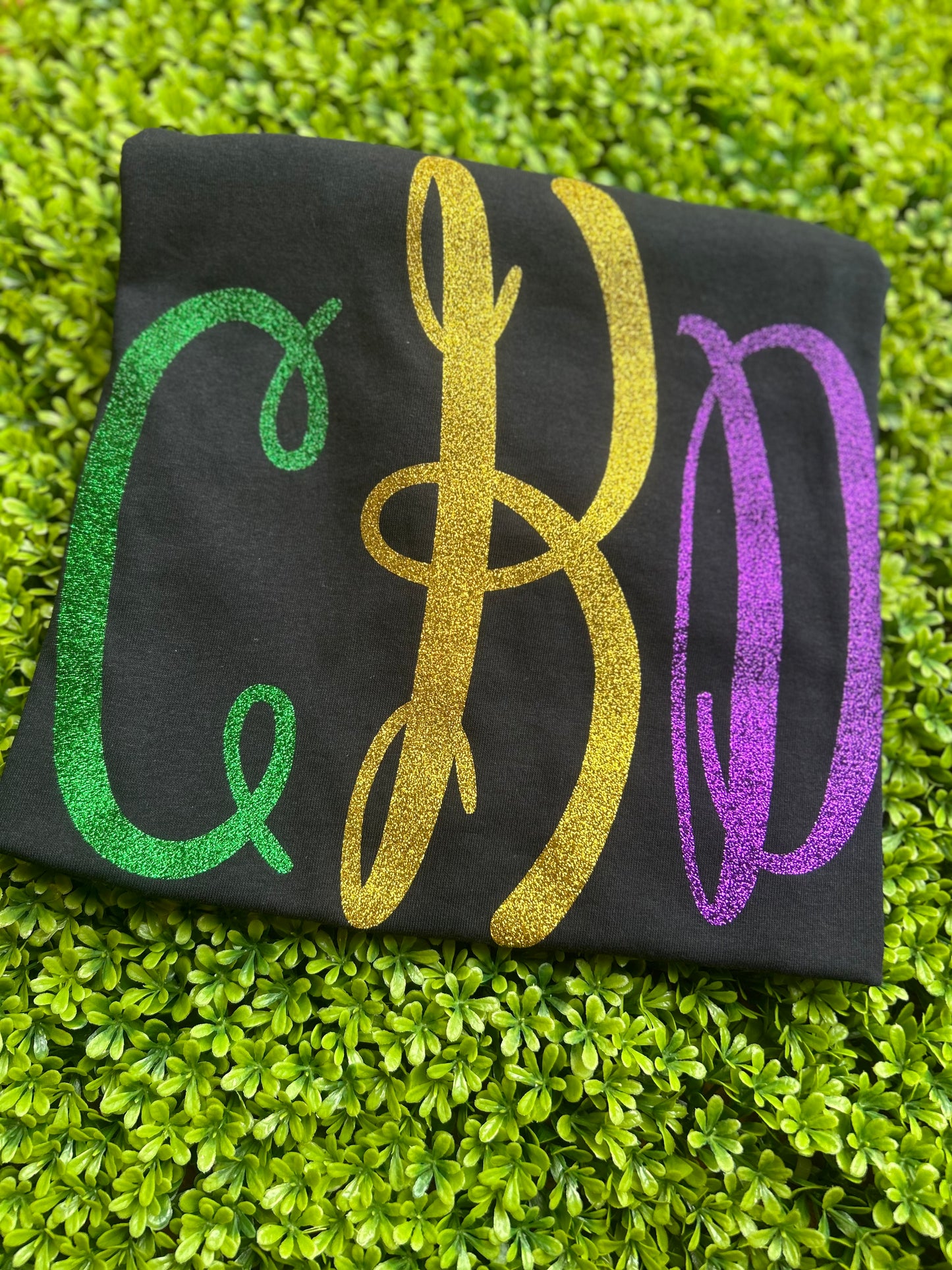 Mardi Gras Monogram Tee