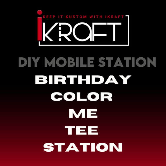 DIY Birthday Color Me Tee Station