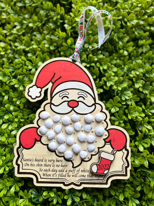 Santa Advent Ornament