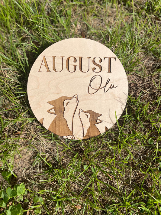 Baby Crib Announcement Sign