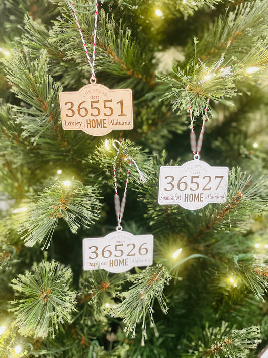 Zipcode Ornaments