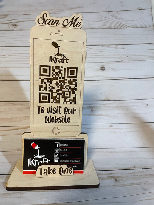 Business Card/Scan Me Stand