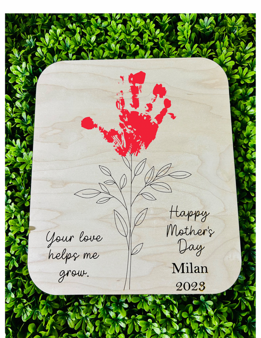 Personalized DIY Handprint sign