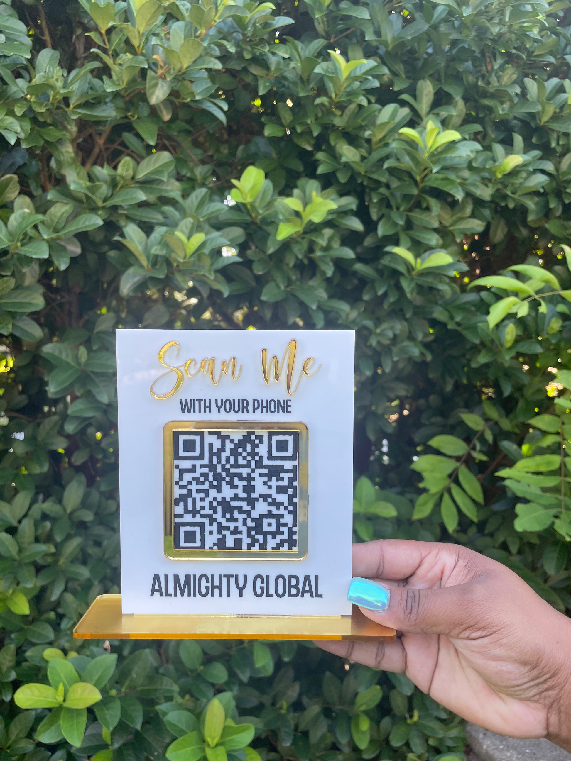 Engraved Scan Me Sign – IKRAFT LLC